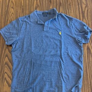 Polo by Ralph Lauren Men's Heather Blue Polo Shirt
